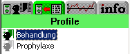 Karteireiter Profile in der Kalenderansicht